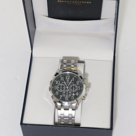 Brooks Brothers Men's Classic Chronograph Watch - Picture 1 of 13